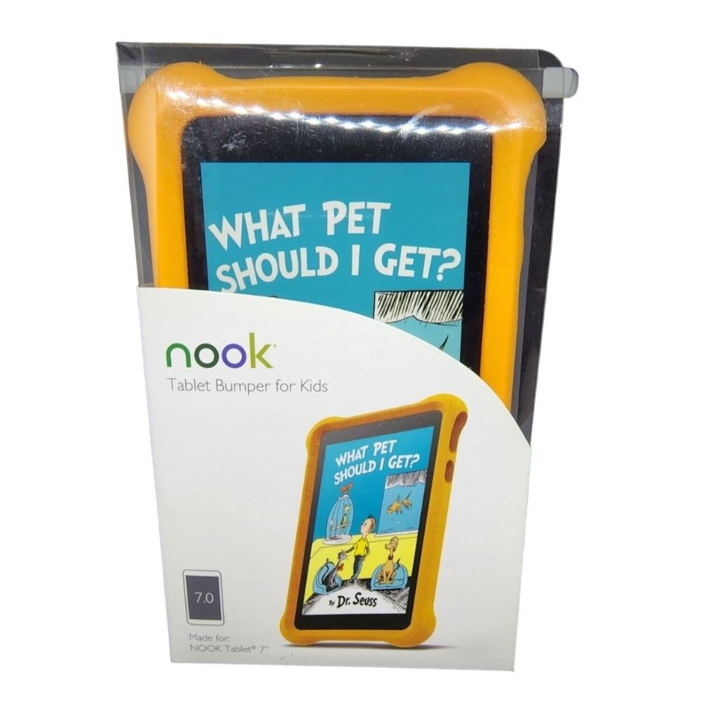 Nook Citrus (Orange) Micro Foam Bumper Kids Case for 7" Nook Tablet NEW in BOX